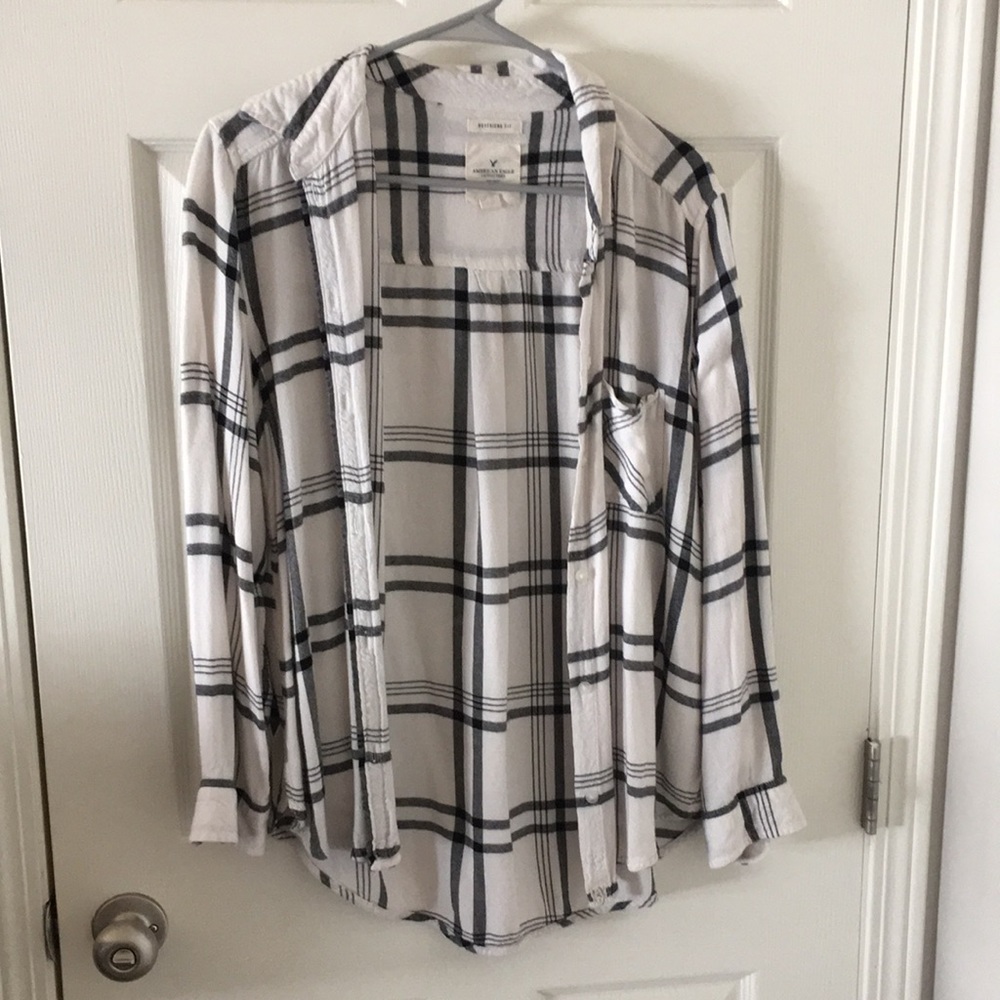 White & black flannel